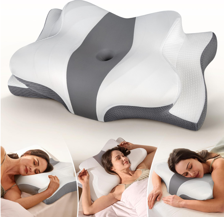 Oreiller cervical ergonomique papillon — Mémoire de forme